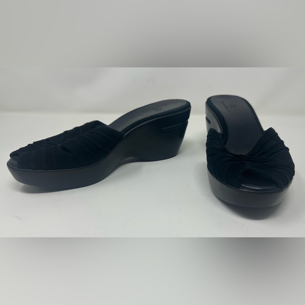 Cole Haan Air Austyn AA Black Suede Slip On Mule Shoe NIKEAIR D20105